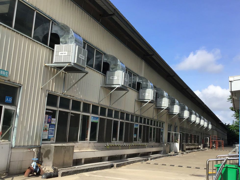 学校饭堂食堂降温通风用工业环保空调案例.jpg